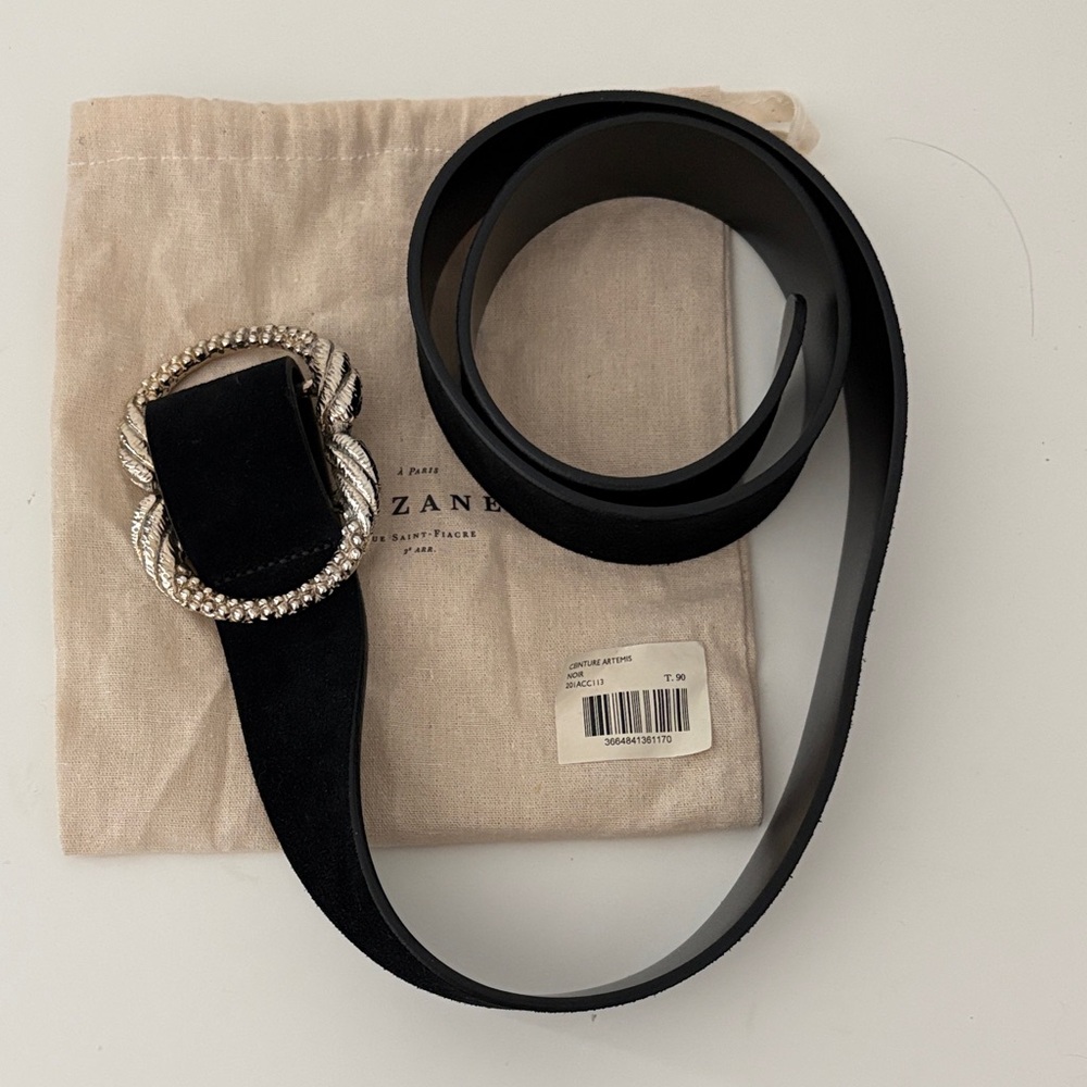 Sezane Black Artemis Belt